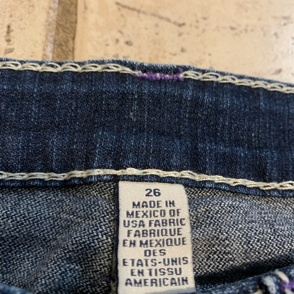 True Religion Women's Rocco Skinny Jeans with Flaps - Size 26 - Dark Wash - Picture 3 of 13